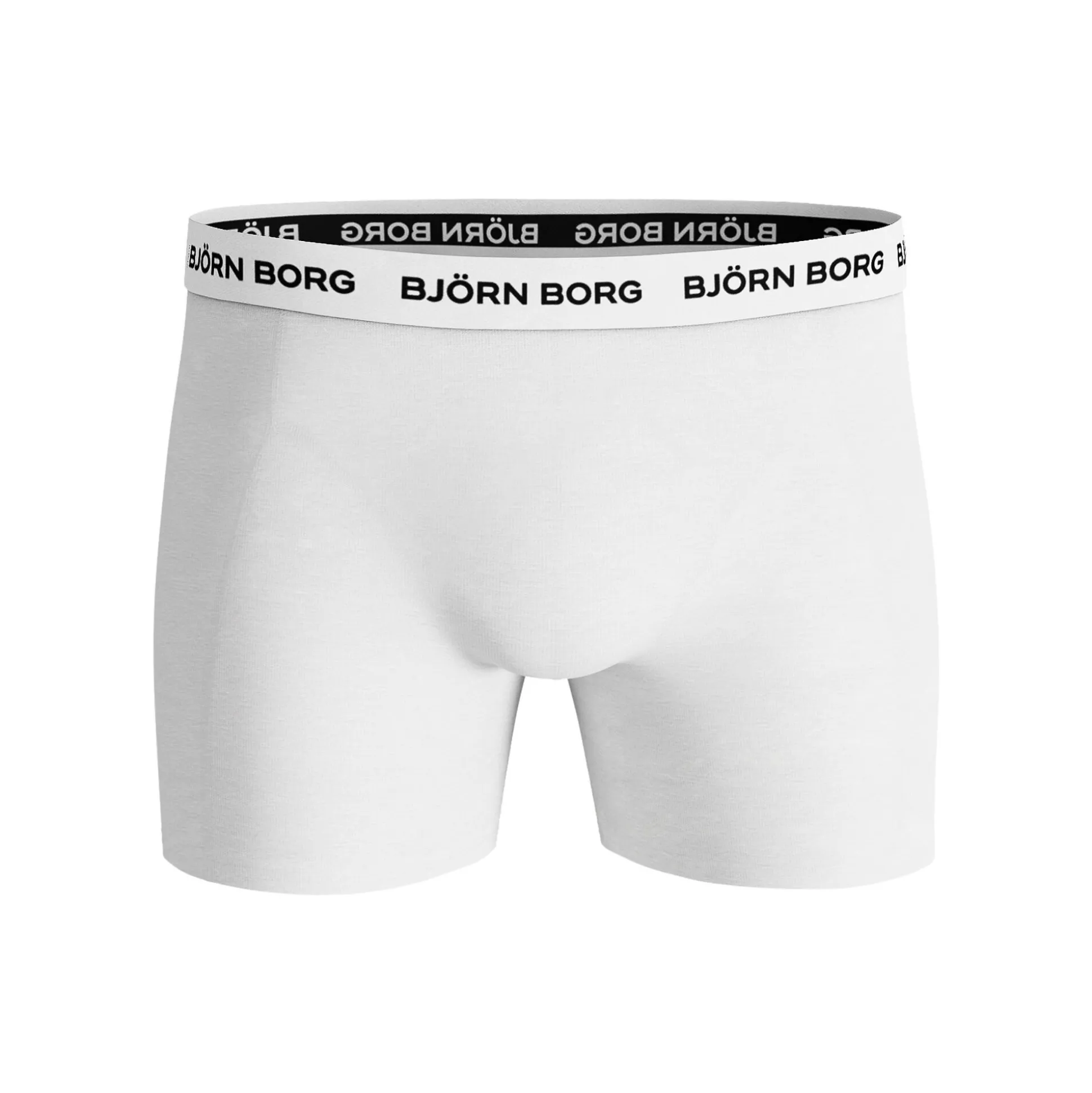 Online Solid Sammy Boxer Shorts 5 Pack Men - Black, White Underwear