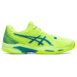 Best Solution Speed FF 2 Clay Court Shoe Women - Neon Green, Blue Clay Court Shoes