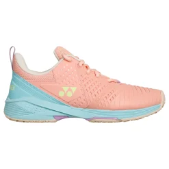Store Sonicage 3 Clay Court Shoe Women - Coral, Turquoise Clay Court Shoes