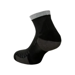 Online Spark Cushioned Ankle Running Socks - Black, Grey Running Clothing