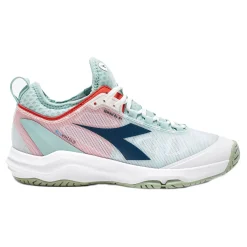 Flash Sale Speed Blushield Fly 4 + All Court Shoe Women - White, Mint Clay Court Shoes