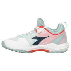 Flash Sale Speed Blushield Fly 4 + All Court Shoe Women - White, Mint Clay Court Shoes