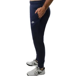 Shop Sportswear Club Fleece Training Pants Men - Blue, White Pants