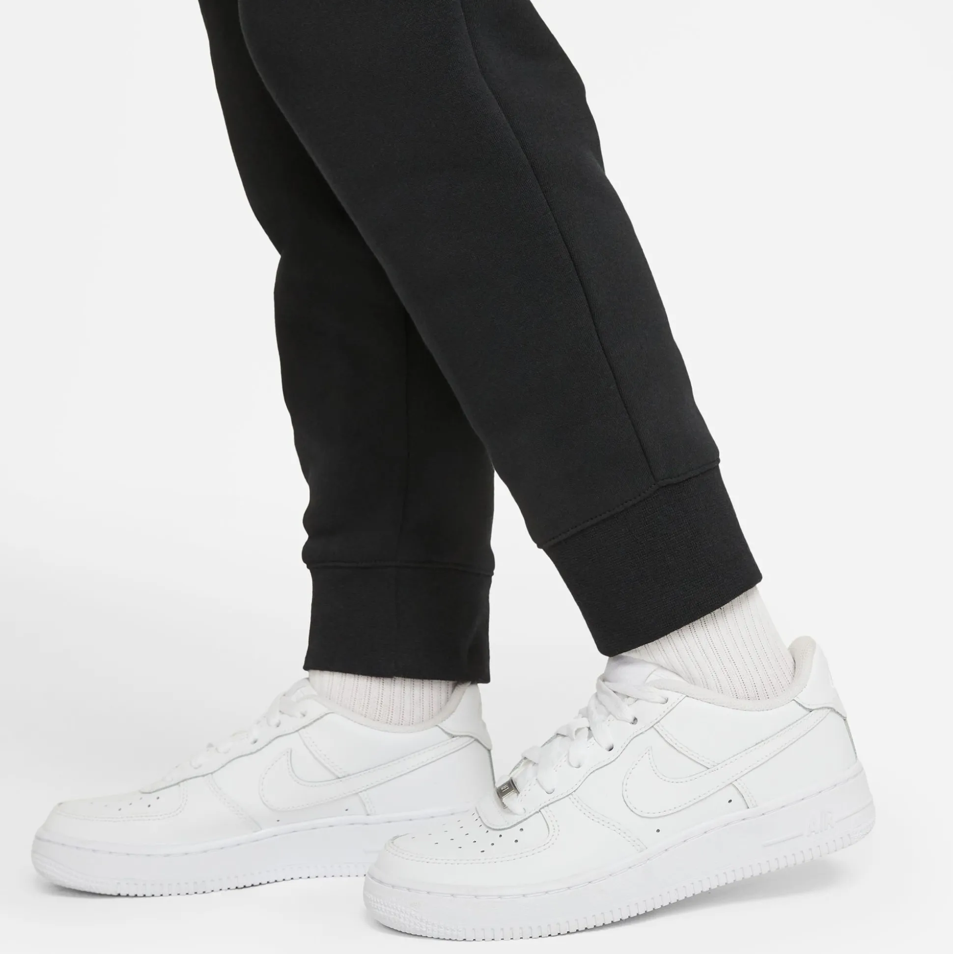 Sale Sportswear Club Fleece Training Pants Girls - Black, White Pants