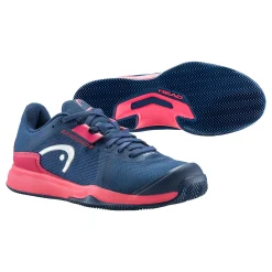 Shop Sprint Team 3.5 Clay Court Shoe Women - Dark Blue, Coral Clay Court Shoes