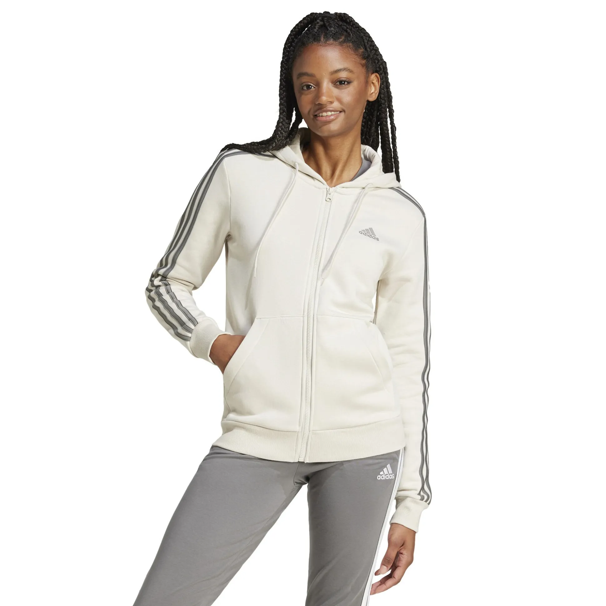 Cheap 3Stripes Freelift Zip Hoodie Women - Jackets