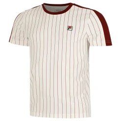 Flash Sale Stripes Jascha 2 T-Shirt Men - White, Dark Red Shirts