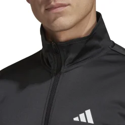 Hot 3-Stripes Knit Training Jacket Men - Black, White Jackets