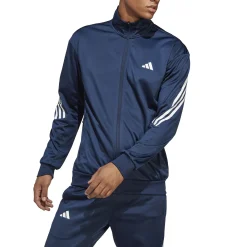 Flash Sale 3-Stripes Knit Training Jacket Men - Dark Blue, White Jackets