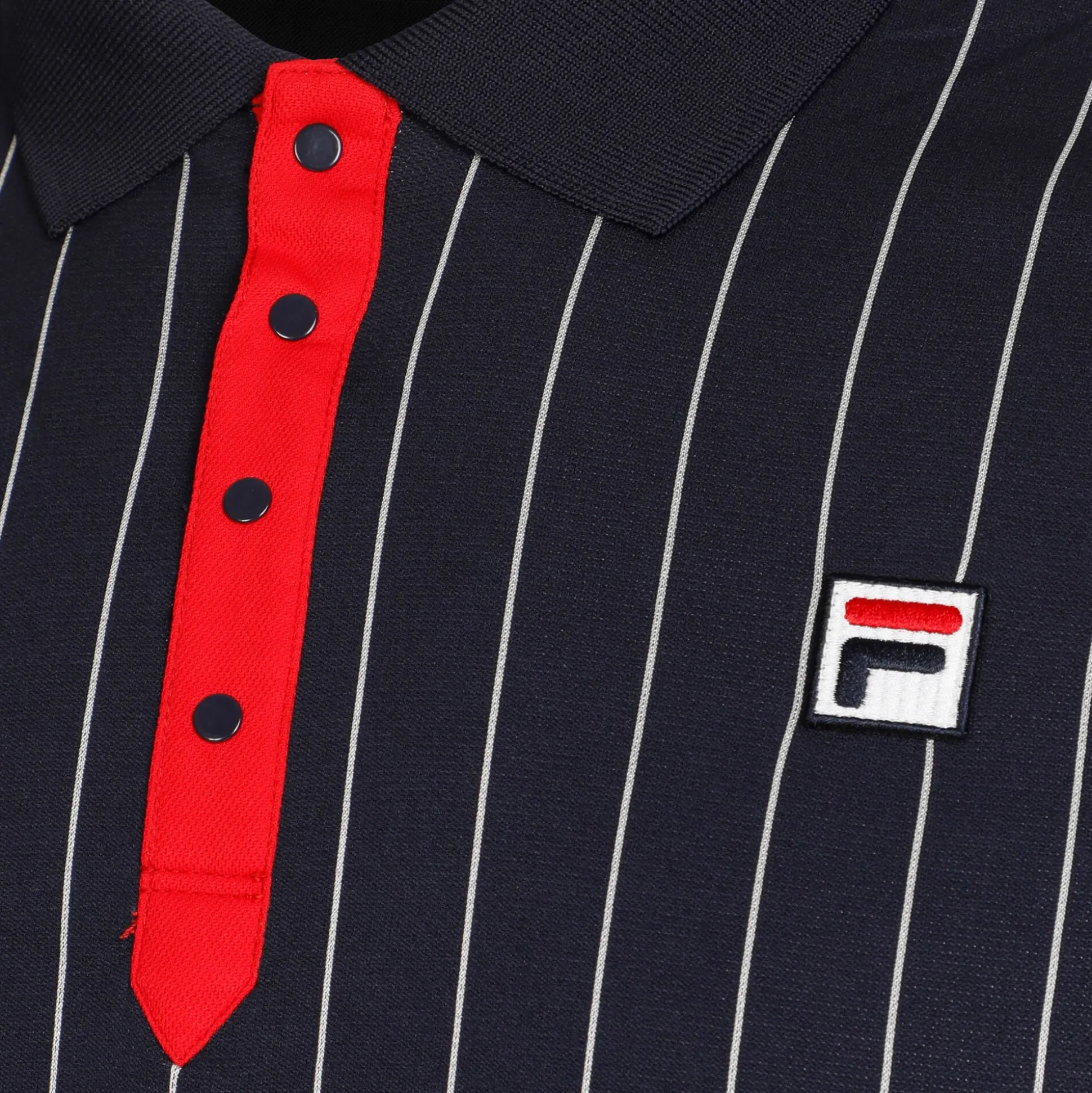 Hot Stripes Polo Men - Dark Blue, White Shirts