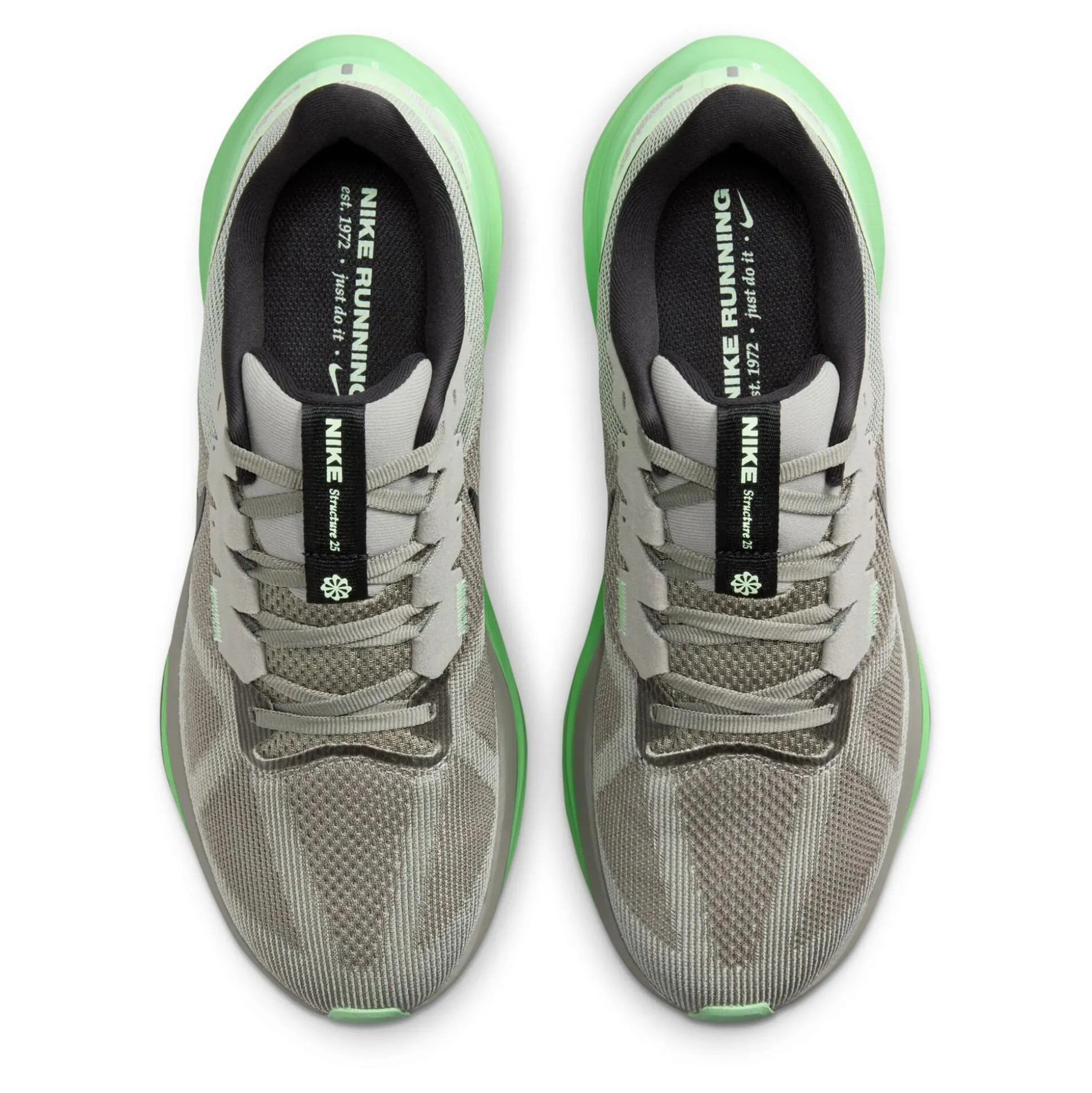 Fashion Structure 25 Stability Running Shoe Men - Olive, Neon Green Running Shoes