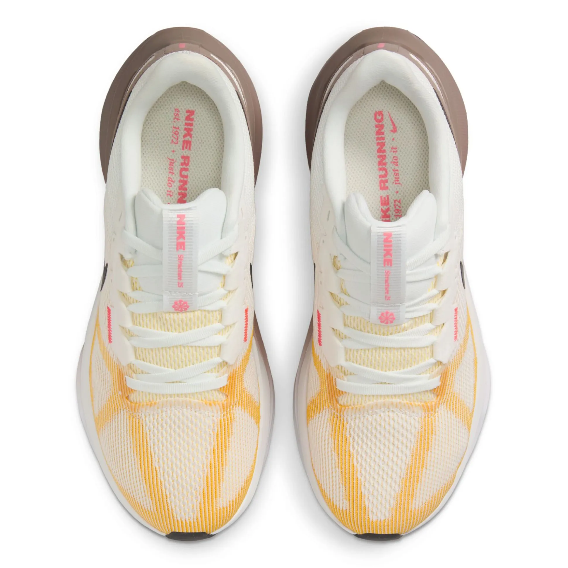 Online Structure 25 Stability Running Shoe Women - White, Brown Running Shoes