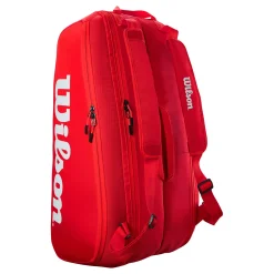 Cheap Super Tour Racket Bag 9 Pack - Red, White Racket Bags
