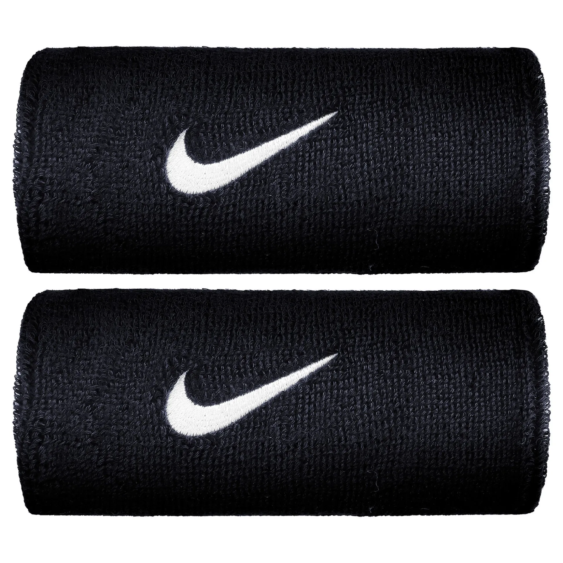 Discount Swoosh Doublewide Wristband 2 Pack - Dark Blue, White Accessories