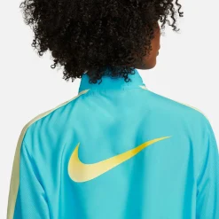 New Swoosh Running Jacket Women - Blue, Yellow Running Clothing