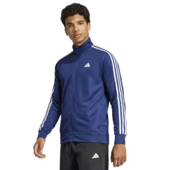 New Taining Essential 3 Stripes Training Jacket Men - Dark Blue Jackets