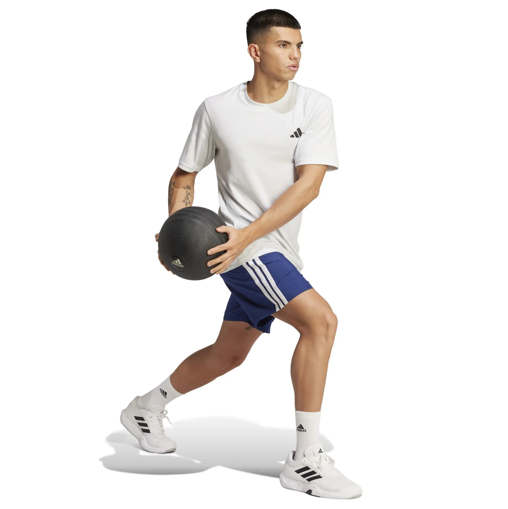 Outlet Taining Essentials 3 Stripes Woven Shorts Men - Dark Blue Shorts
