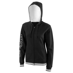 Clearance Team II Zip Hoodie Women - Black, White Jackets