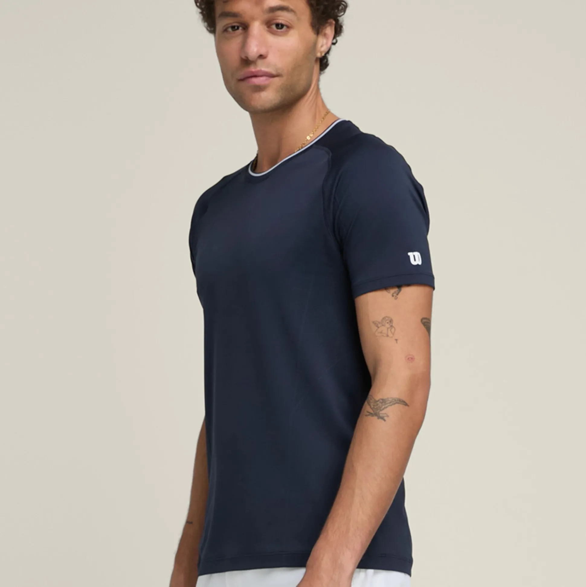 Sale Team Players Seamless Crew T-Shirt Men - Dark Blue Hoodies & Sweaters|Shirts