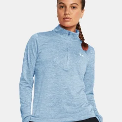 Flash Sale Tech 1/2 Zip- Twist T-Shirt Women - Shirts