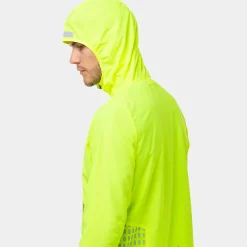 Online Tech Afterhours Running Jacket Men - Neon Yellow Running Clothing