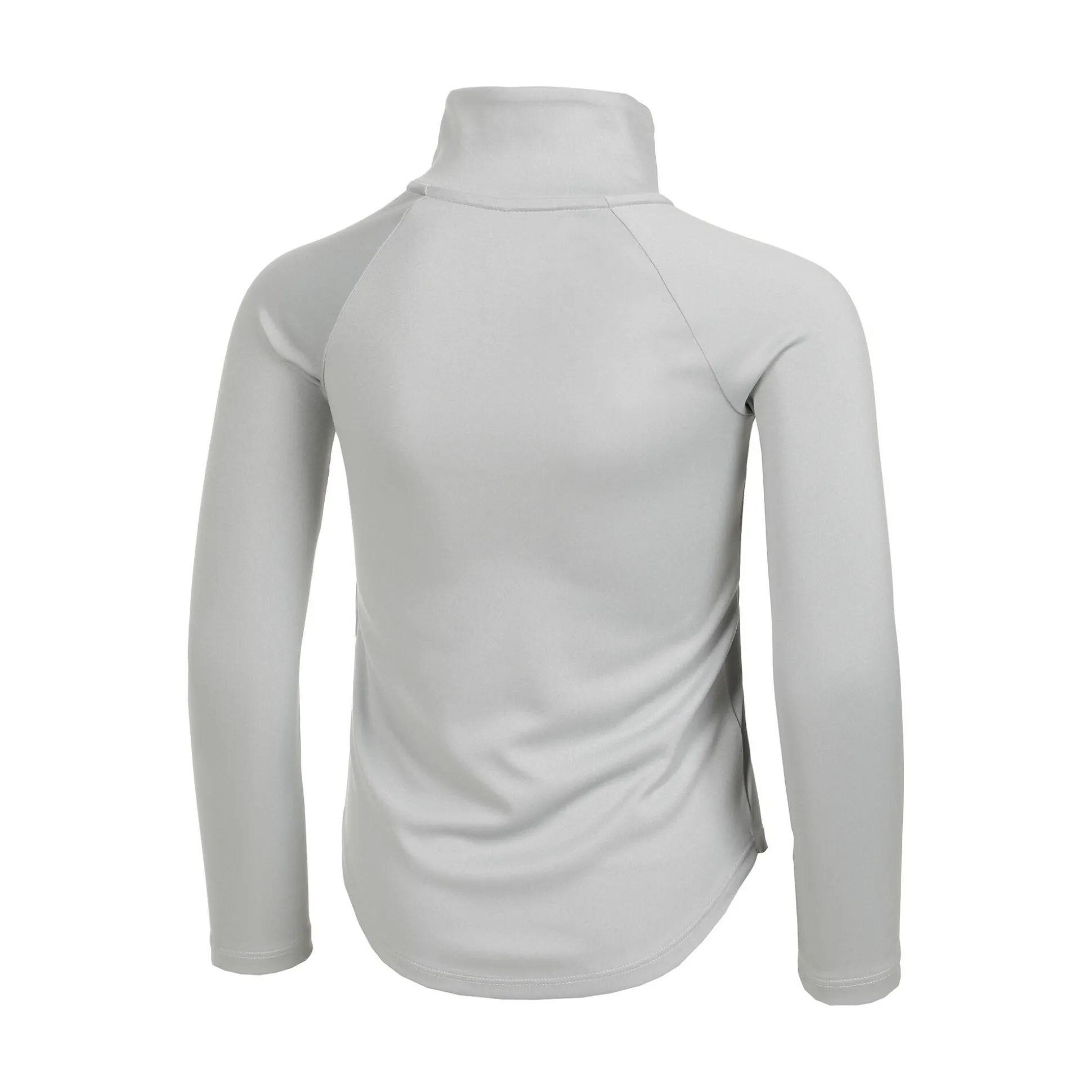 Online Tech Graphic Half-Zip Long Sleeve Girls - Lightgrey, Silver Shirts