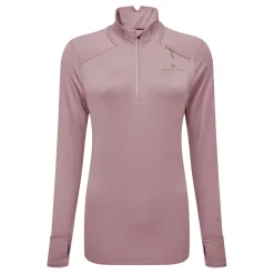 Online Tech Prism 1/2 Zip Running Shirt Women - Antique Pink Running Clothing