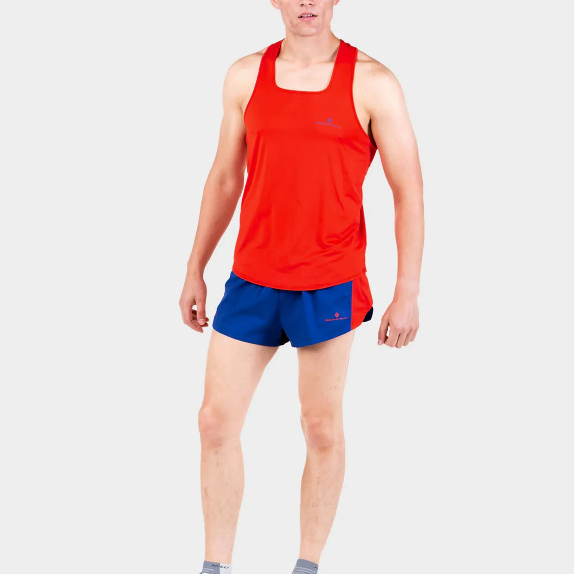 Sale Tech Revive Racer Shorts Men - Blue, Red Running Clothing|Shorts
