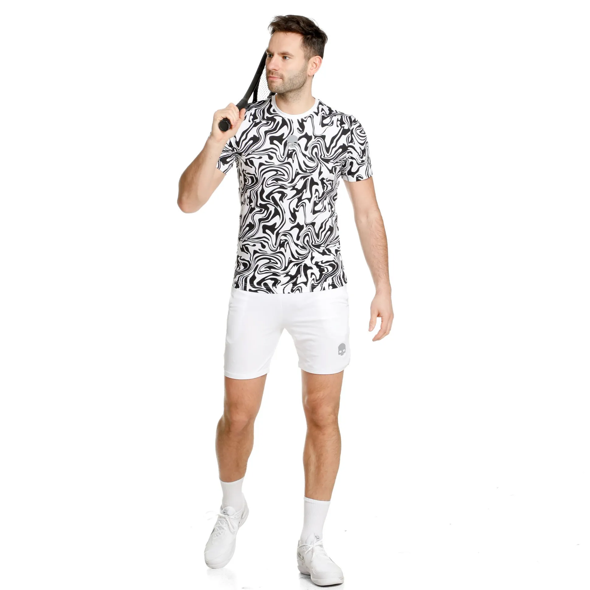 Hot Tech Shorts Men - White, Black Shorts