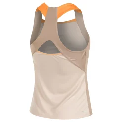 Cheap Tech Tank Top Women - Cream, Brown Tops