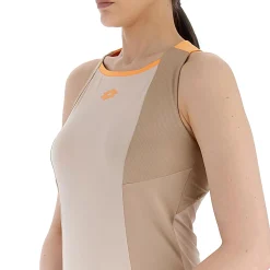 Cheap Tech Tank Top Women - Cream, Brown Tops
