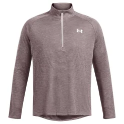 Cheap Tech Textured 1/2 Zip Long Sleeve Men - Shirts
