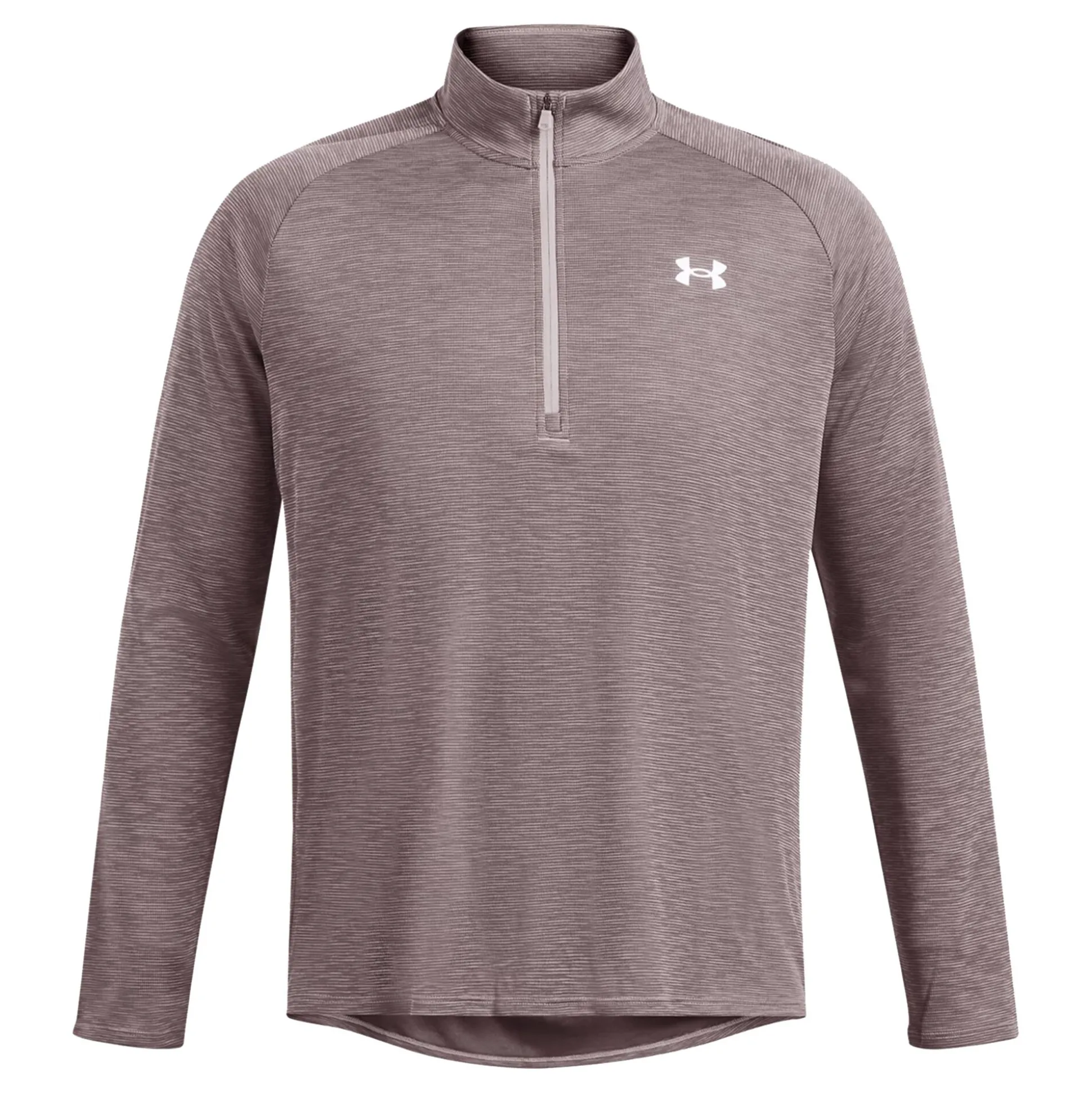 Cheap Tech Textured 1/2 Zip Long Sleeve Men - Shirts