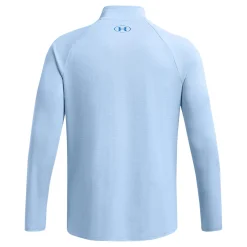 Sale Tech Textured 1/2 Zip Long Sleeve Men - Light Blue Shirts