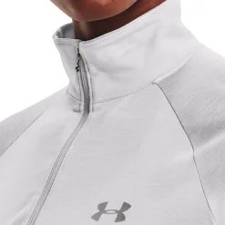 Hot Tech Twist Half-Zip Long Sleeve Women - Lightgrey, Silver Shirts