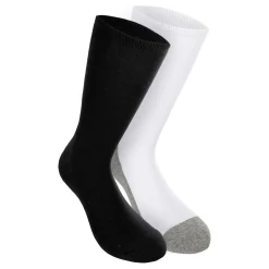 Fashion Tennis Socks 2 Pack - White, Black Socks
