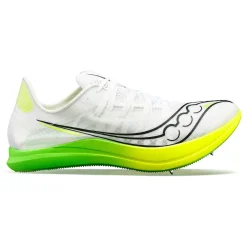 Cheap Terminal VT Spike Shoes Men - White, Neon Yellow Running Shoes