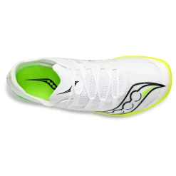 Cheap Terminal VT Spike Shoes Men - White, Neon Yellow Running Shoes