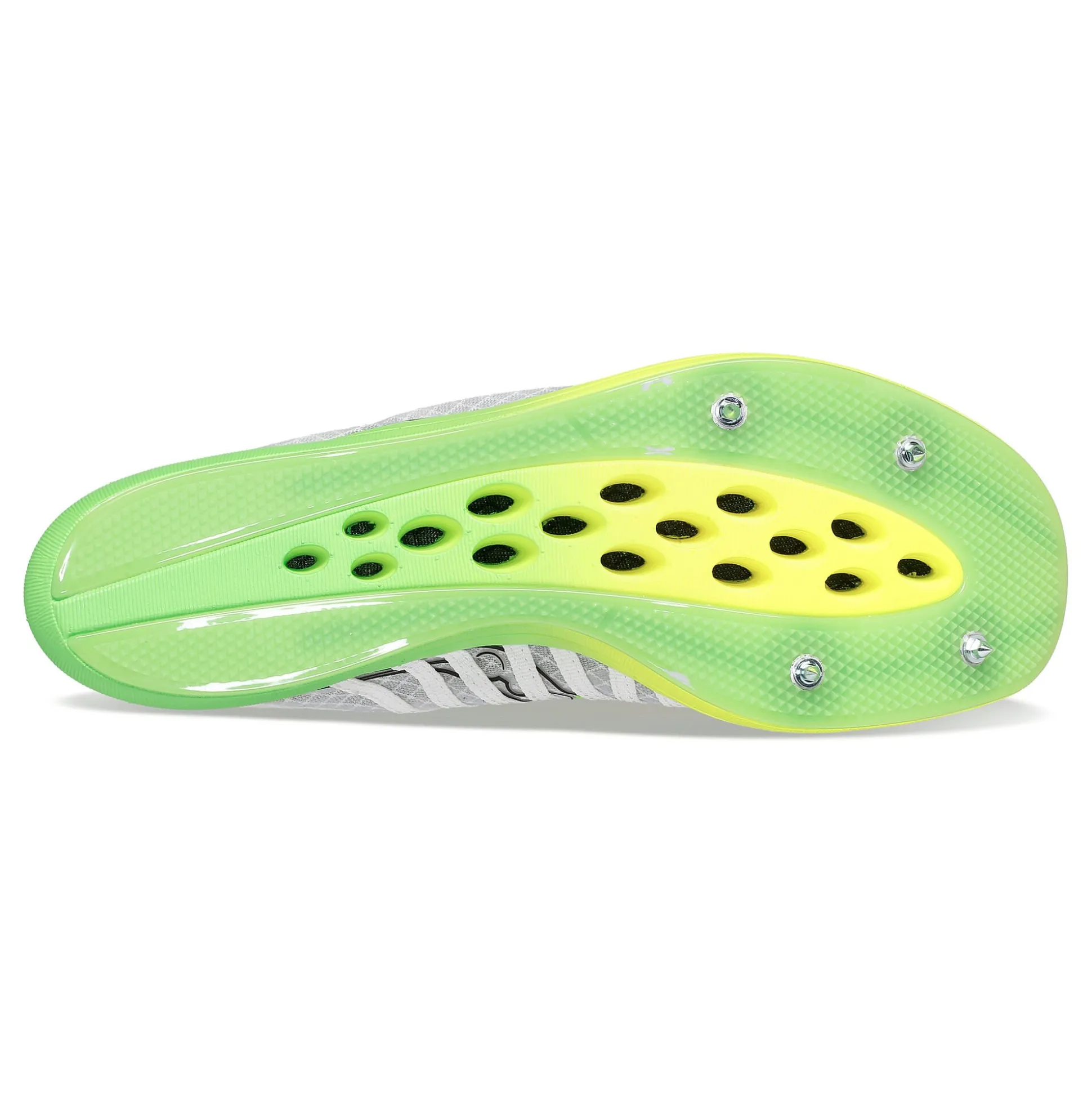 Cheap Terminal VT Spike Shoes Men - White, Neon Yellow Running Shoes