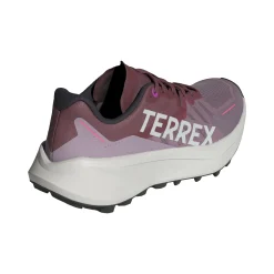 Cheap Terrex Agravic 3 Trail Running Shoe Women - Grey, Dark Red Running Shoes