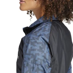 Clearance Terrex Trail Wind Running Jacket Women - Grey, Black Running Clothing