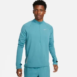 Outlet TF RDVN Element Half-Zip Running Top Men - Blue, Grey Running Clothing