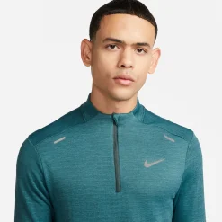 Outlet TF Repel Element Half-Zip Quarter-Zip Running Top Men - Petrol, Grey Running Clothing