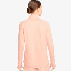 Cheap Therma-Fit Element Half-Zip Running Top Women - Coral, Grey Running Clothing