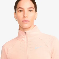 Cheap Therma-Fit Element Half-Zip Running Top Women - Coral, Grey Running Clothing
