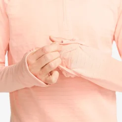 Cheap Therma-Fit Element Half-Zip Running Top Women - Coral, Grey Running Clothing