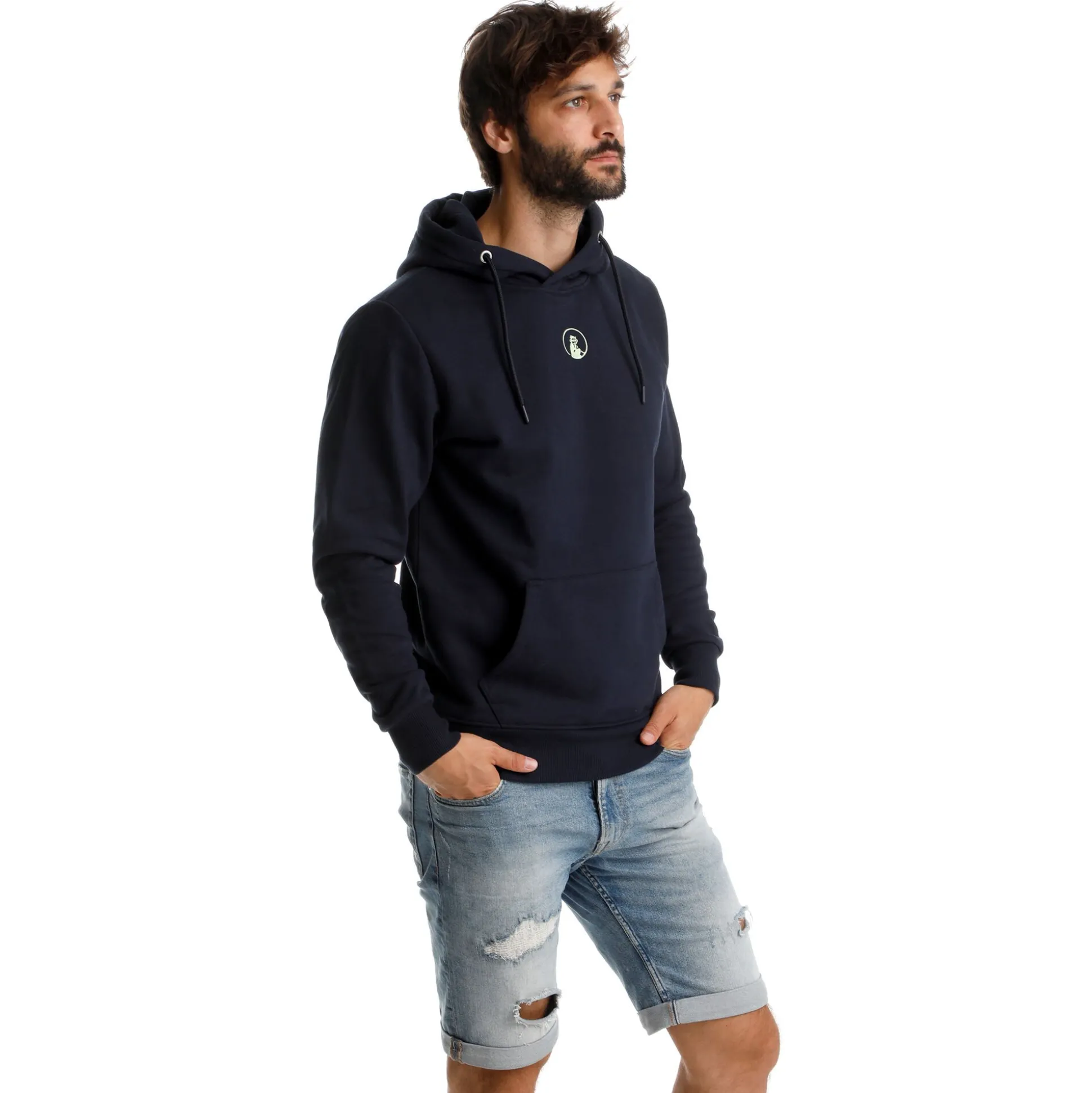 Flash Sale Tile Hoody Men - Dark Blue Hoodies & Sweaters