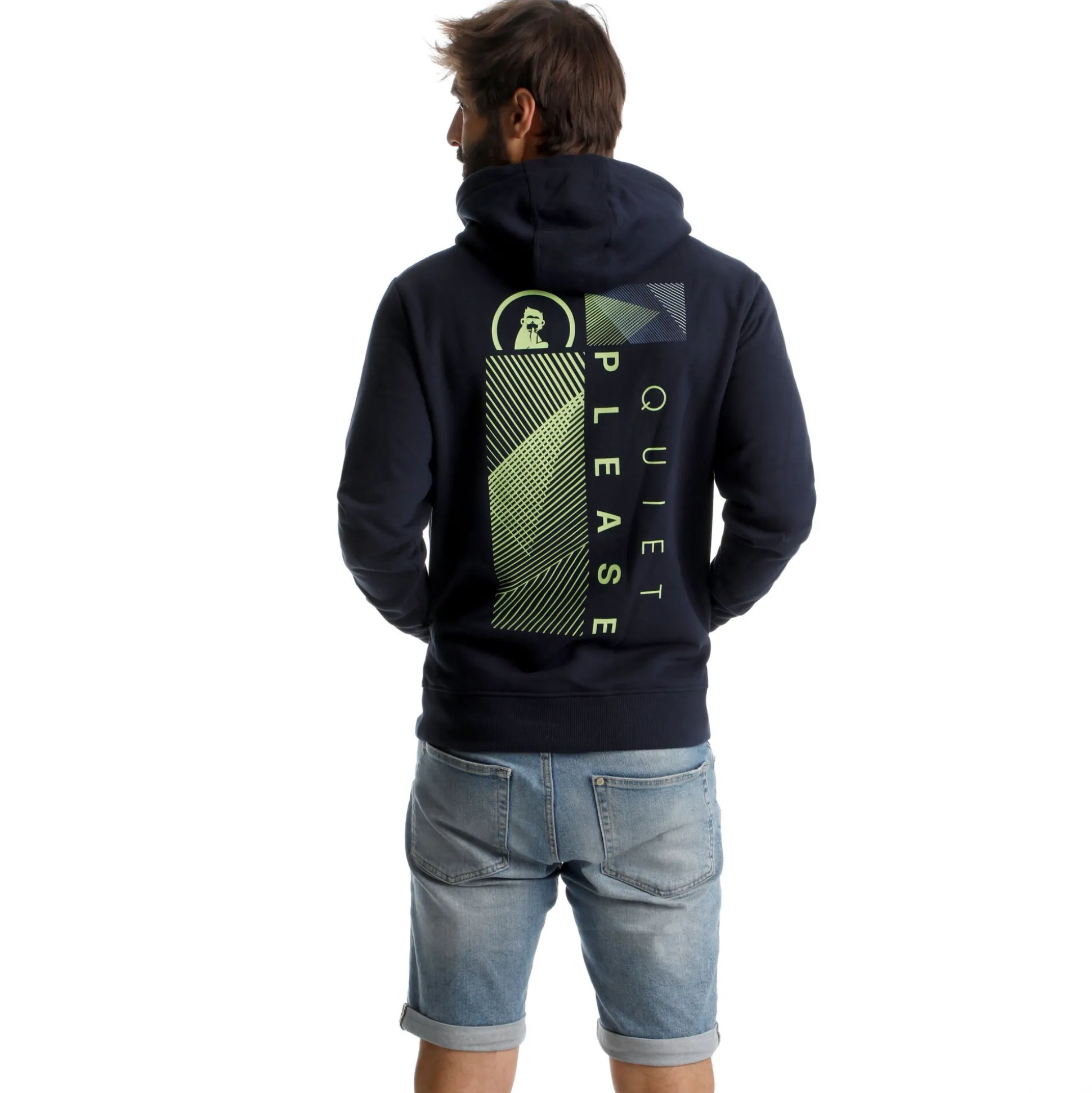 Flash Sale Tile Hoody Men - Dark Blue Hoodies & Sweaters