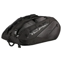 New Tour Team 15R Megacombi Racket Bag Special Edition - Black, Schwarz Glänzend Racket Bags
