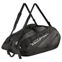 New Tour Team 15R Megacombi Racket Bag Special Edition - Black, Schwarz Glänzend Racket Bags